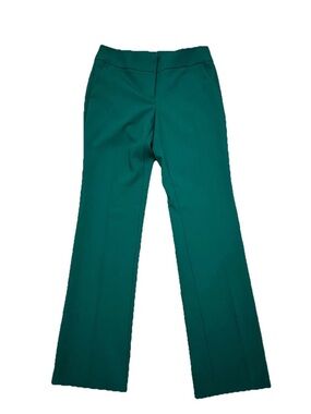 Ann Taylor Factory Women's Mid-Rise Green Dress Pants Size 0 Trousers Mid Rise